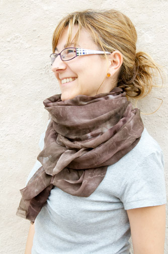 nunofelt scarf created by Daniela Balducci