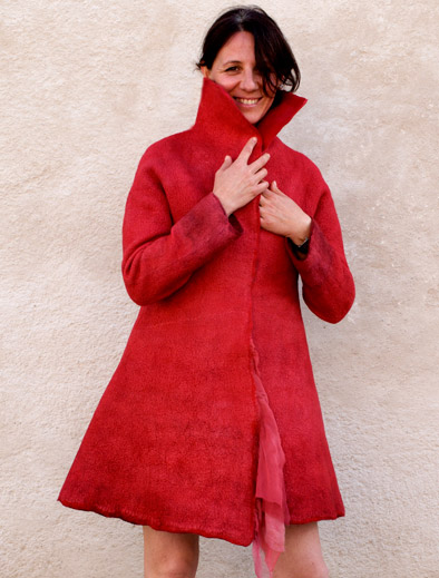 red coat nunofelt
