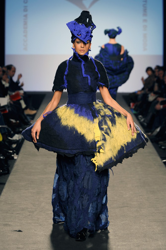 nunofelt dress by Ilaria Vallone